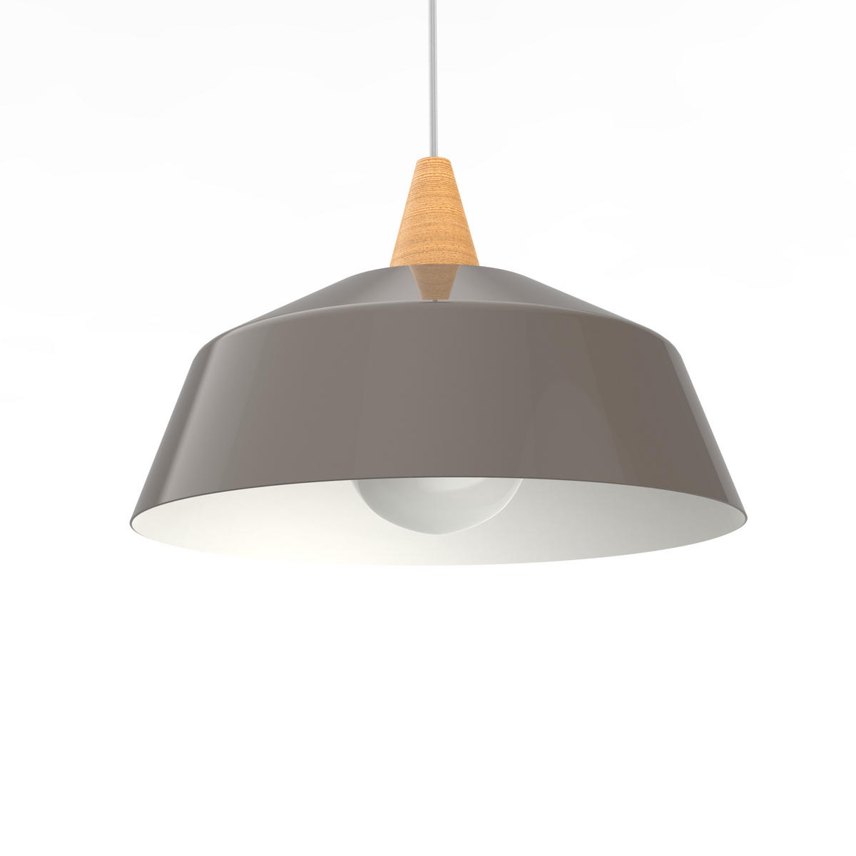 HÄNGELEUCHTE - Graubraun, Metall (35/35/13cm) - Lumicom