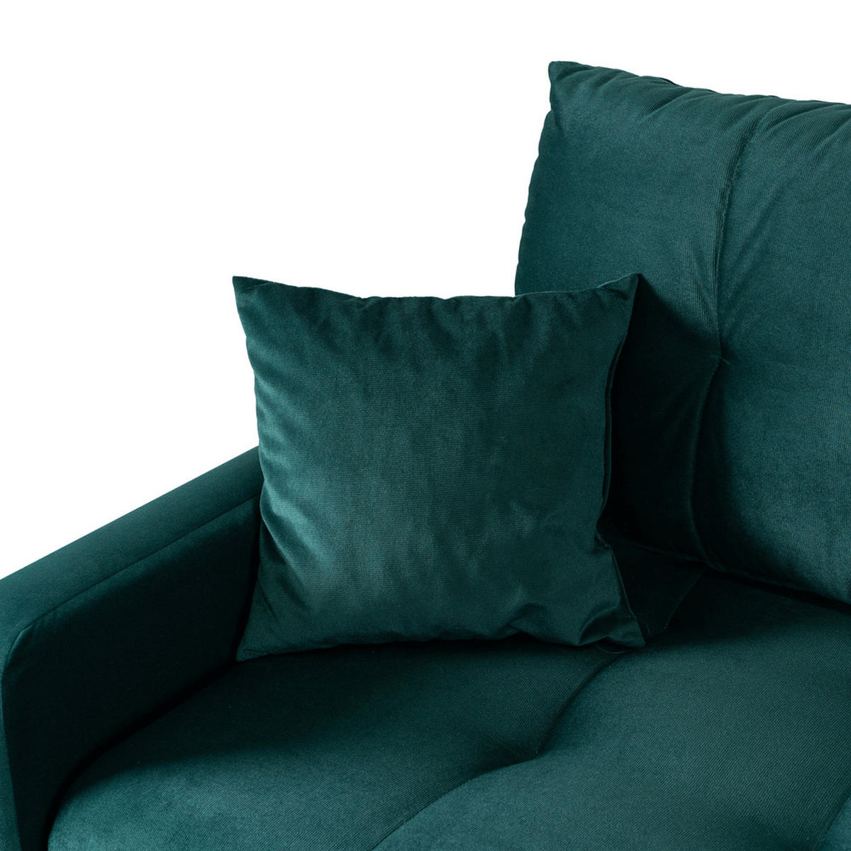 SCHLAFSOFA FAVIO Zweisitzer Grün - Grün, Holz/Textil (212/96/103cm) - makarowski meble