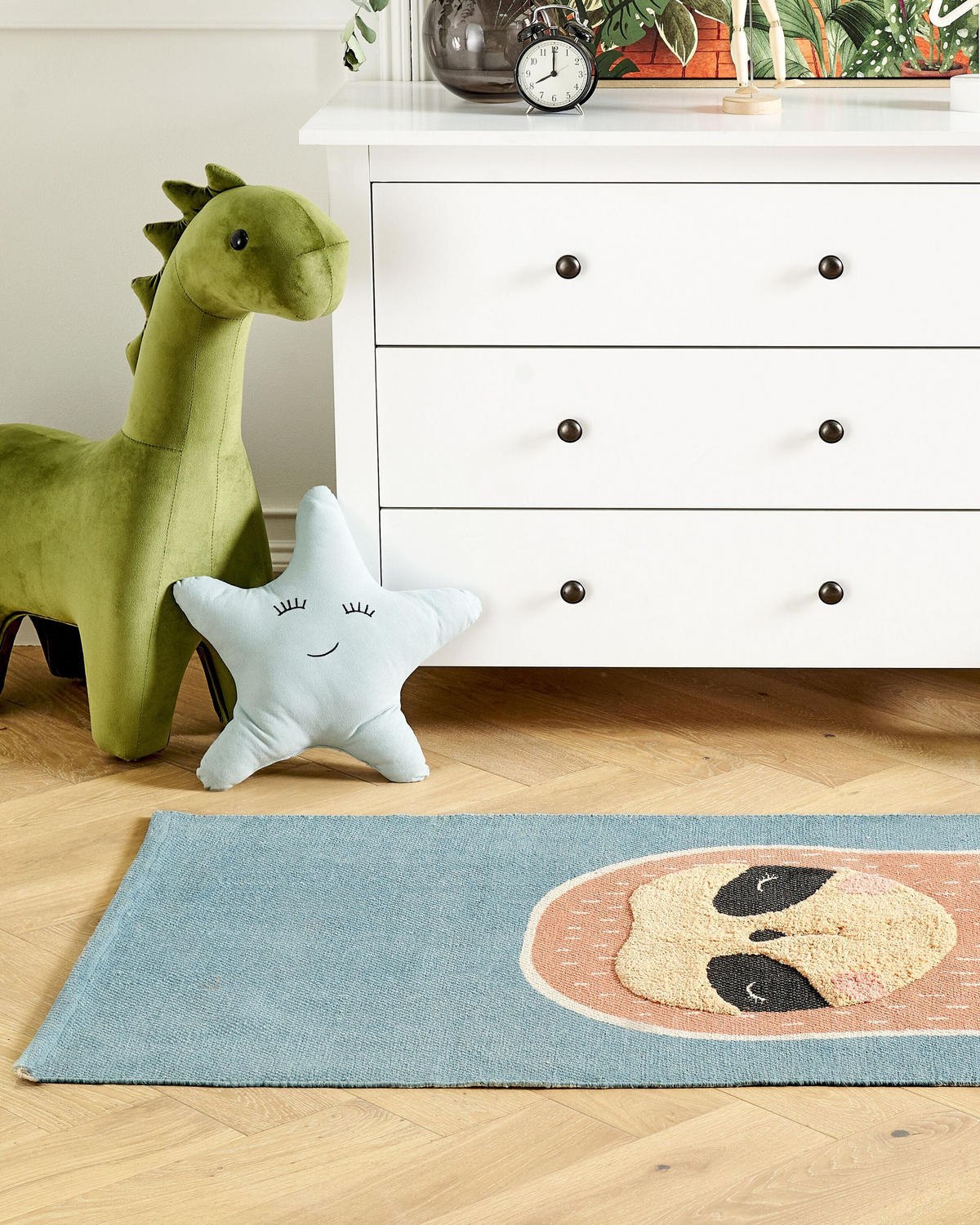 KINDERTEPPICH Isak 150/80 cm - Blau, Textil (80/150cm) - Beliani