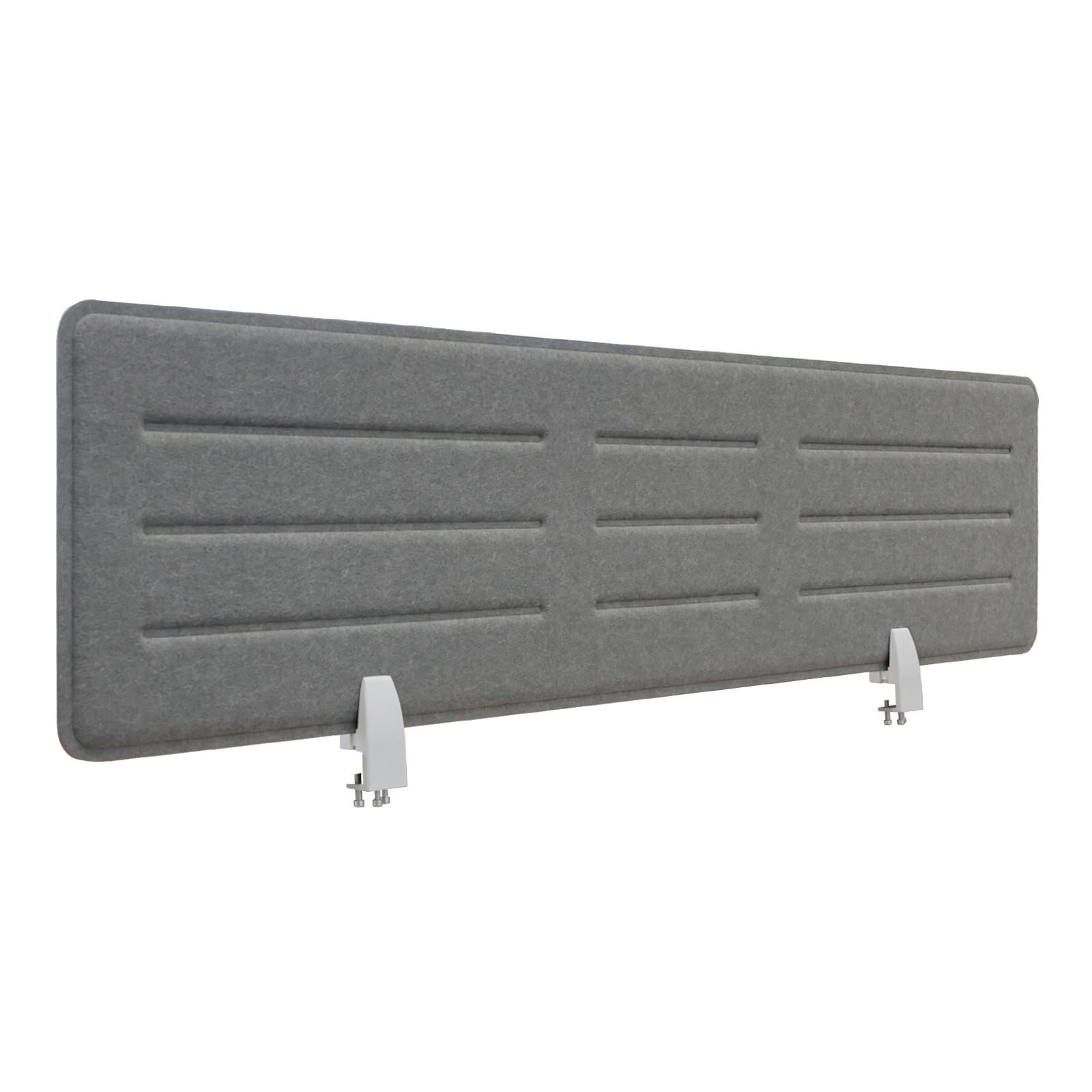 SICHTBLENDE Schreibtisch 138x34 cm Grau - Grau, Textil (1.5/138/34cm) - SVITA