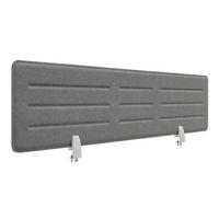 SICHTBLENDE Schreibtisch 138x34 cm Grau - Grau, Textil (1.5/138/34cm) - SVITA