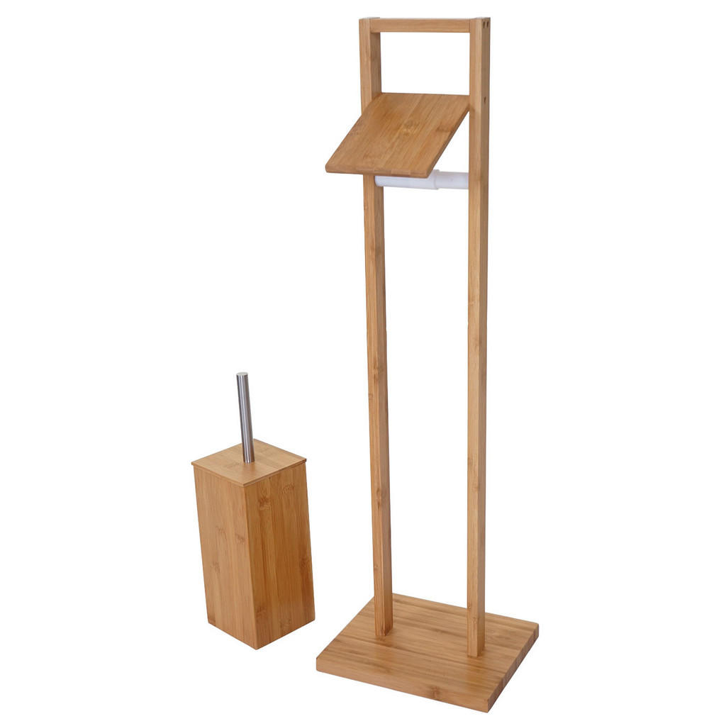 Thumbnail - MCW Wc-Papierhalter, Braun, Holz, 24x83x20 cm, Badaccessoires