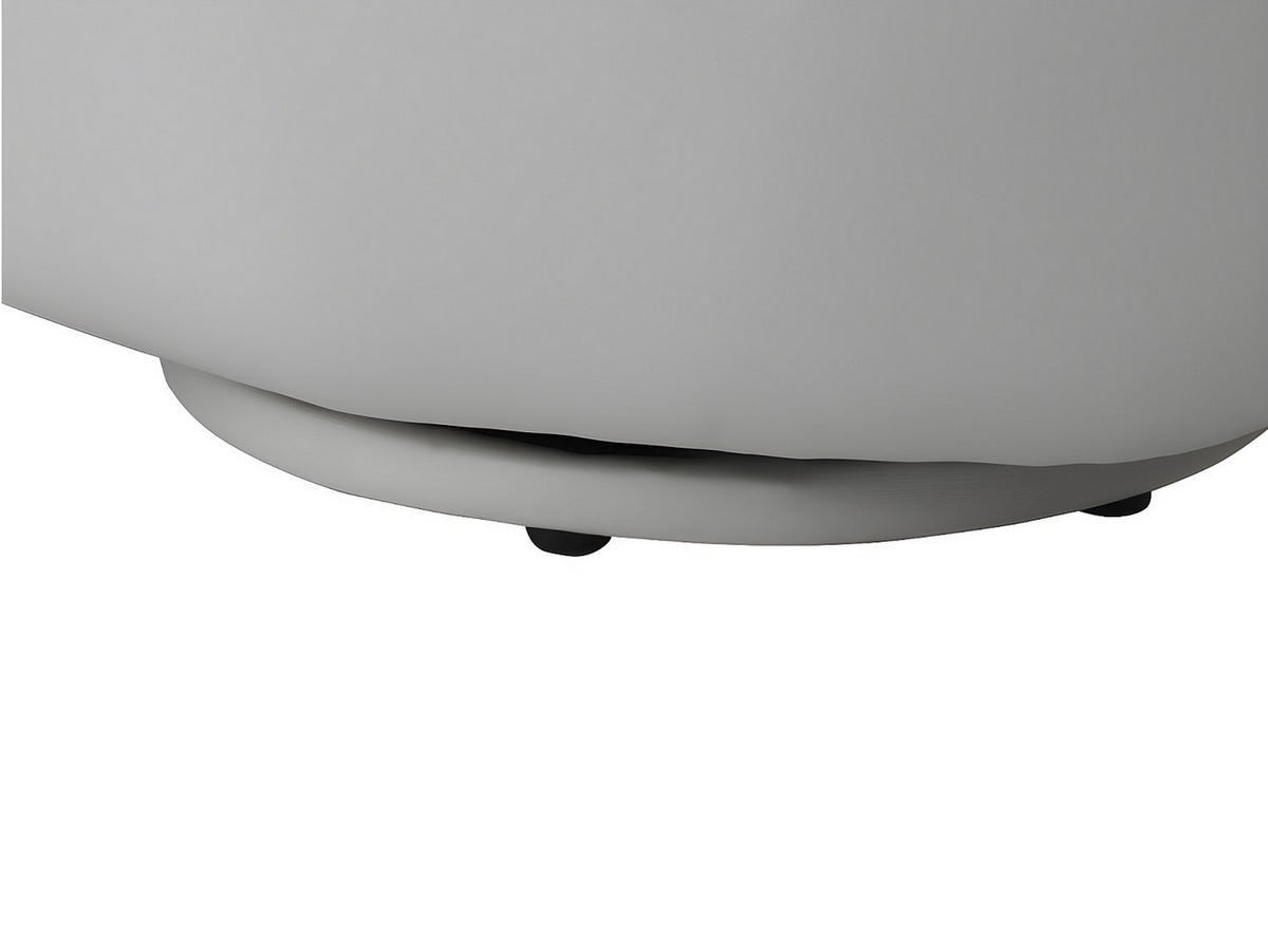 FINGERSESSEL drehbar - Kunstleder - Weiß - CATCHY - Weiß, Leder (82/89/78cm) - Vente-Unique