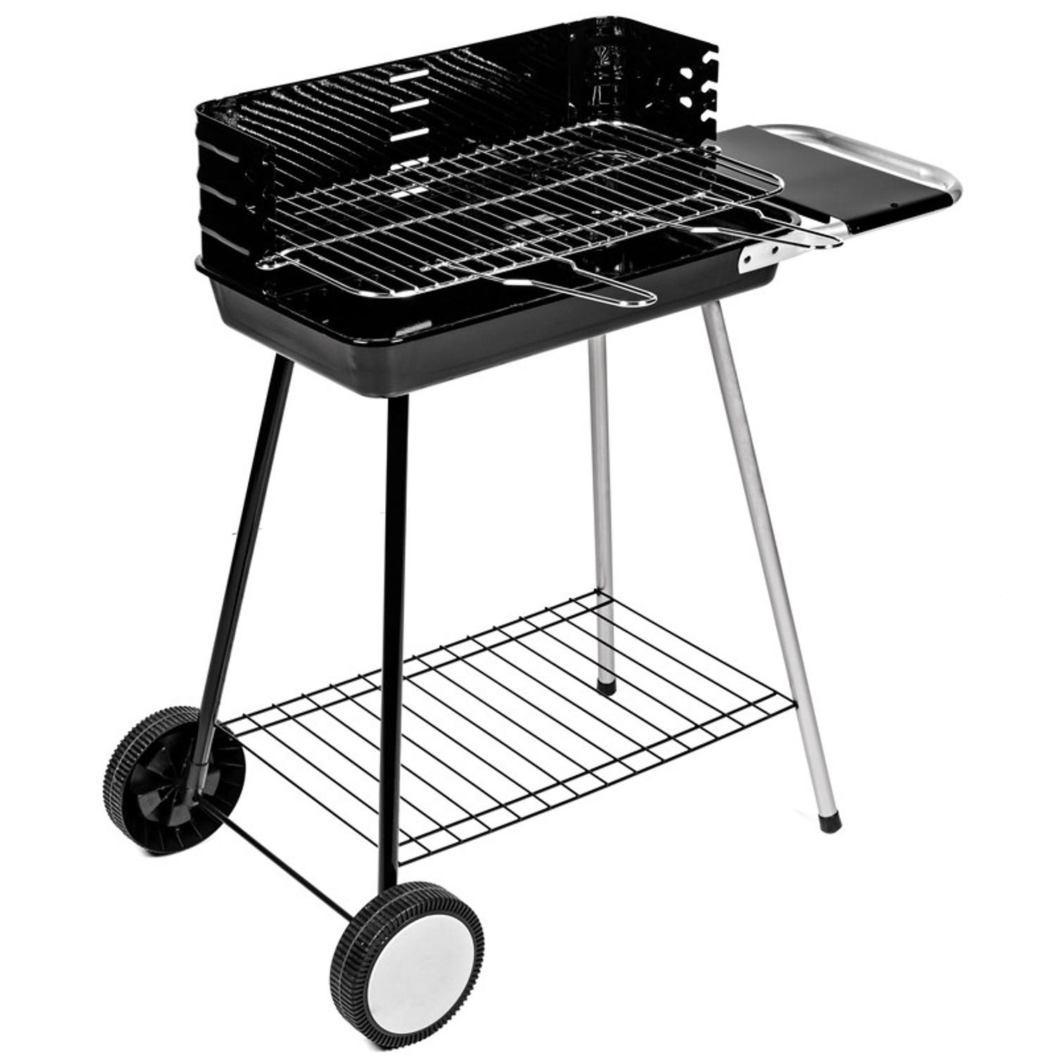 HOLZKOHLEGRILL Milano Schwarz - Schwarz, Metall (45/79.5/84.5cm) - Somagic