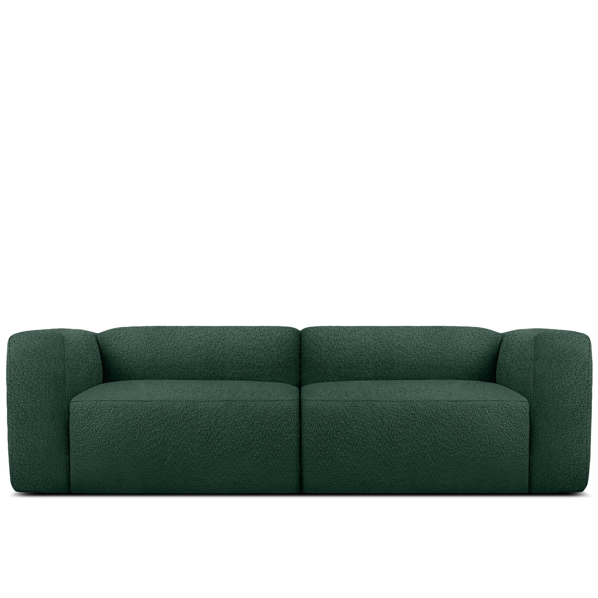 2,5-SITZER SOFA BUFFO, Dunkelgrün - Dunkelgrün, Holz/Holzwerkstoff (250/73/96cm) - KONSIMO®