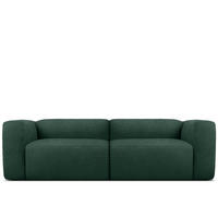 2,5-SITZER SOFA BUFFO, Dunkelgrün - Dunkelgrün, Holz/Holzwerkstoff (250/73/96cm) - KONSIMO®