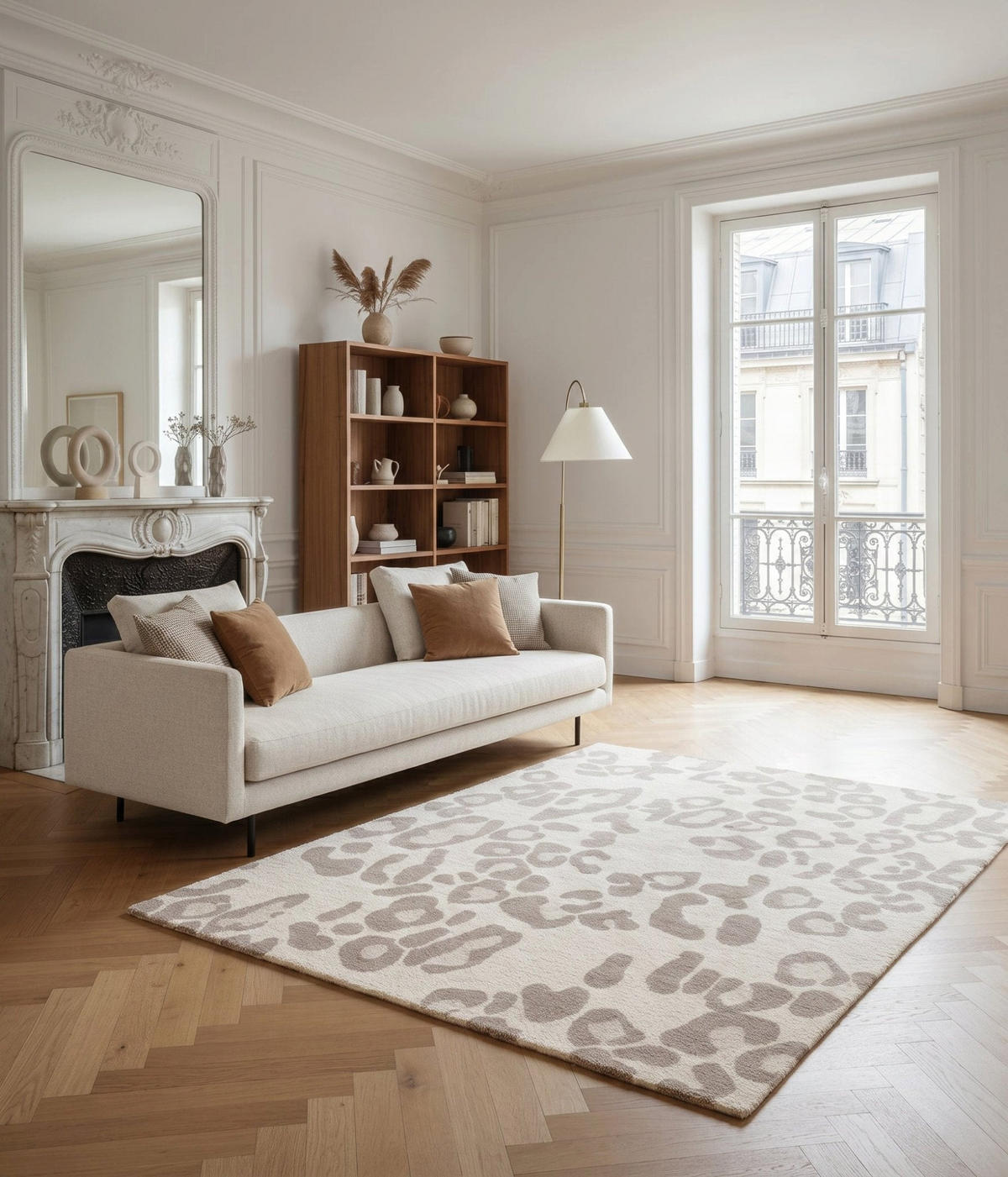 TEPPICH mit Leopardenmuster beige - Beige, Textil (200/290cm) - AFK Living