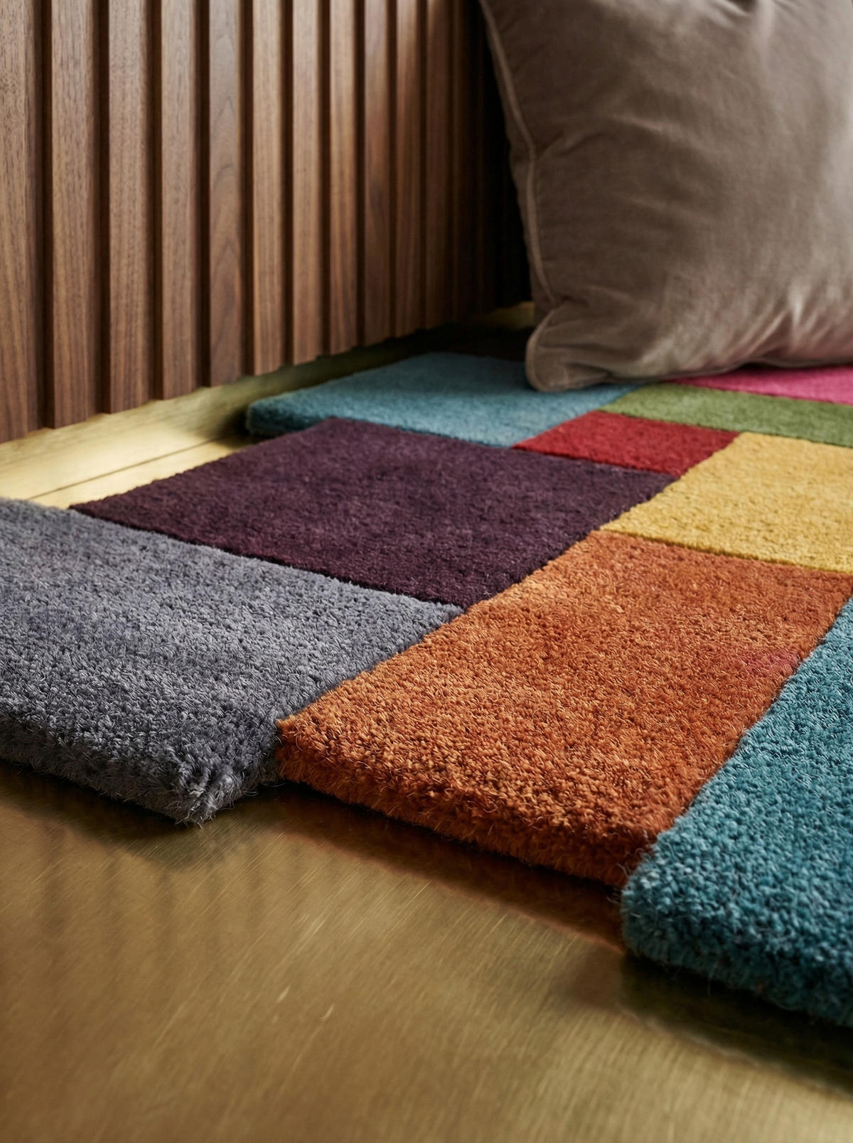 WOLLTEPPICH Geometrisch-Design, handgetuftet THAMES EVA, Multi 120x180 cm - Multicolor, Textil (120/180cm) - KADIMA DESIGN