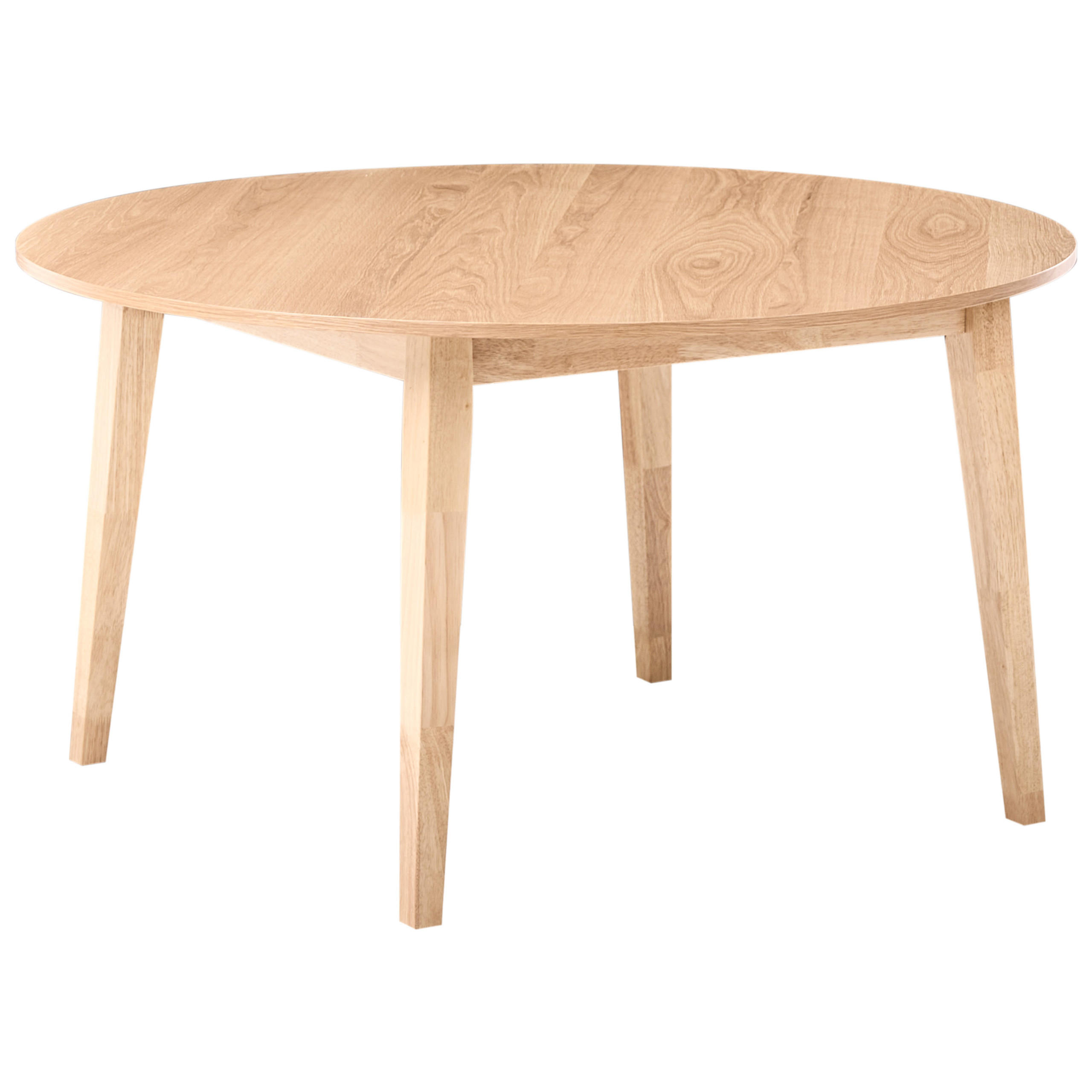 JÍDELNÍ STŮL Světlý Dub 140/140 cm Huntley - světle hnědá, kompozitní dřevo (140/140/75cm) - Beliani
