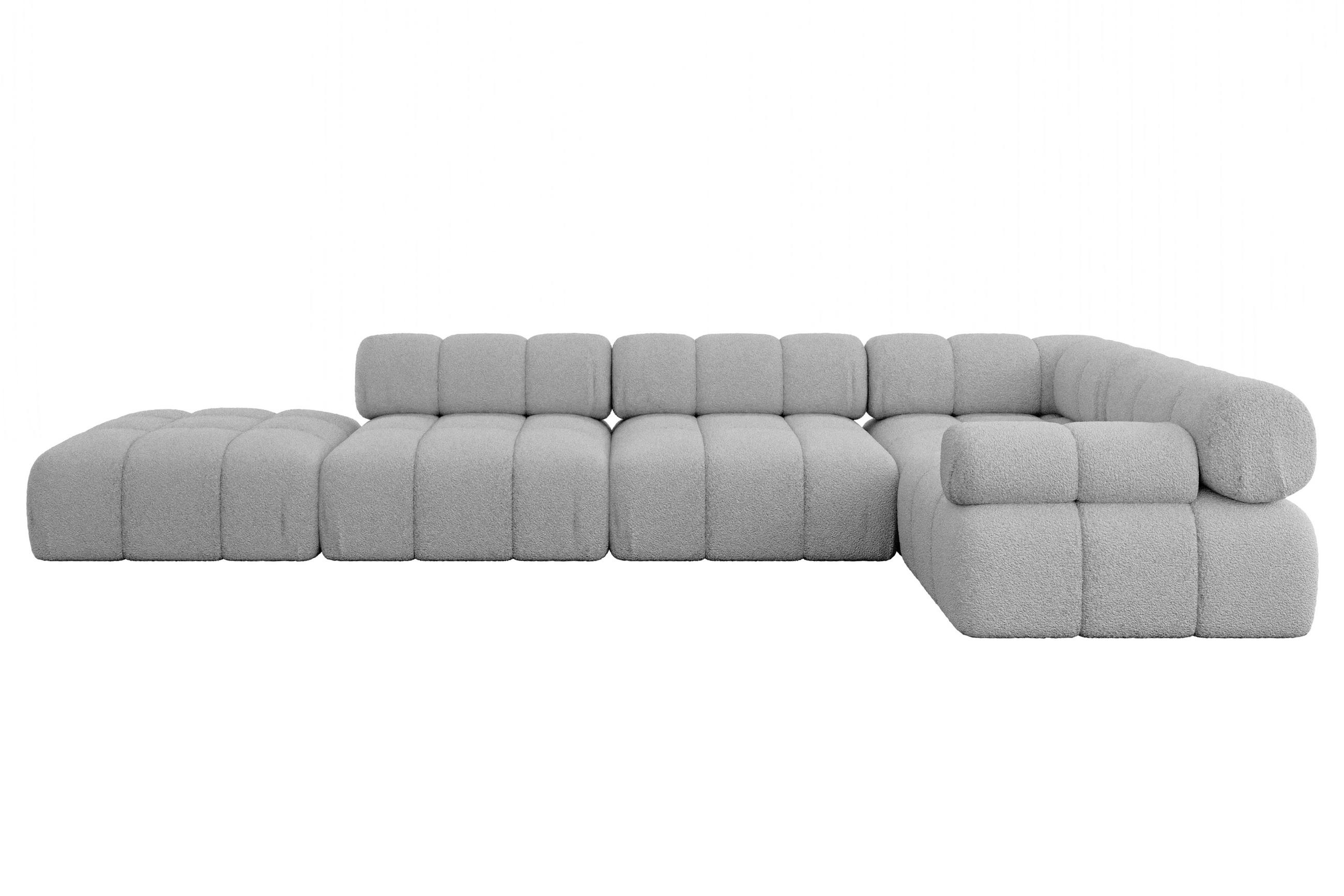 Altdecor Ecksofa Hellgrau 380x190 cm