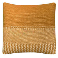 WOLLKISSEN Uptown ockerfarben quadratisch 45x45 - Gelb, Textil (45/45/12cm) - Malagoon