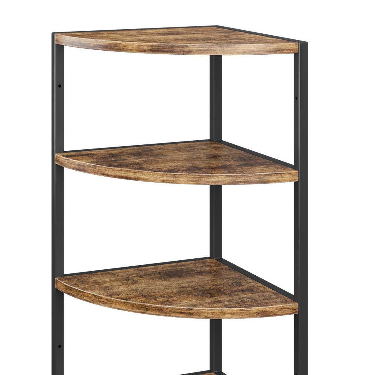 ECKREGAL Fyrk Antikholz 30 x 60 cm - Eichefarben/Schwarz, Holzwerkstoff (30/60/30cm) - Vicco
