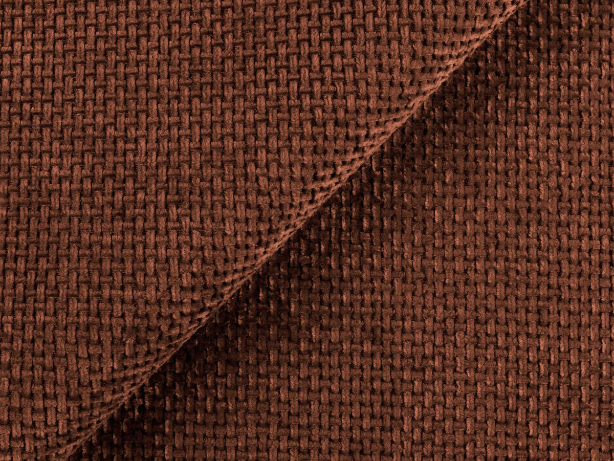 SOFAELEMENT Chenille Stoff Orange - Terra cotta/Schwarz, Holzwerkstoff/Kunststoff (70/75/94cm) - Makamii