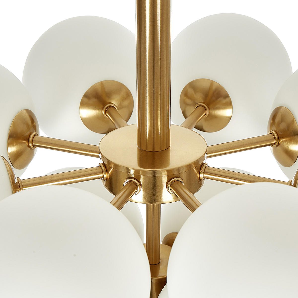 HÄNGELEUCHTE Birrie 43/43/99 cm - Messingfarben, Metall (43/43/99cm) - Beliani