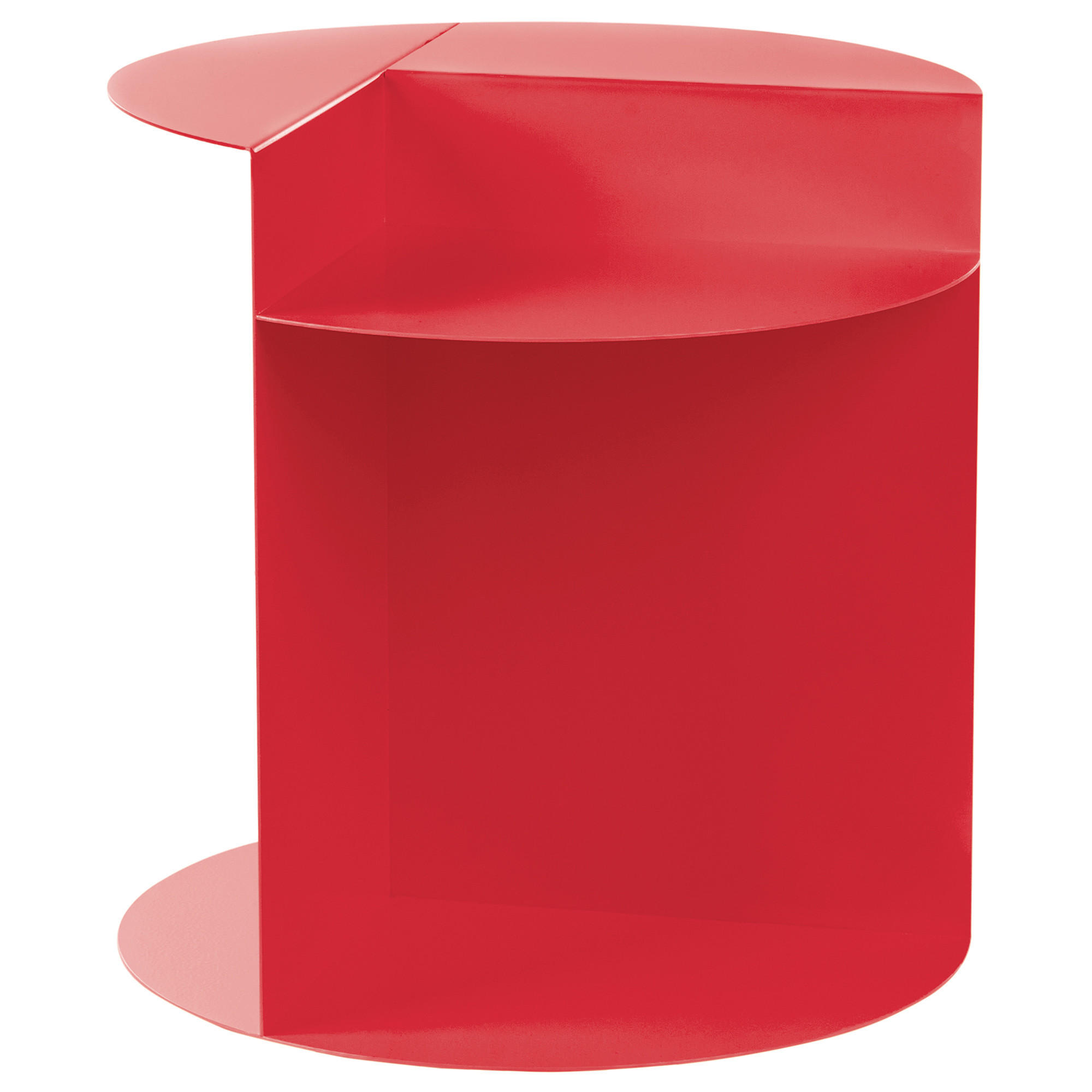 BEISTELLTISCH Metall Rot Taggart - Rot, Metall (40/40/45cm) - Beliani