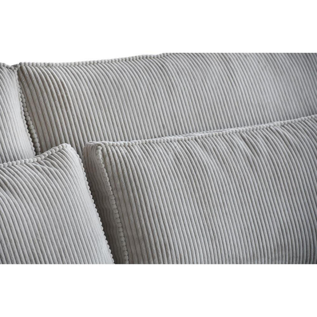 ECKSOFA Parma ohne Schlaffunktion beige rechts - Beige/Schwarz, Textil (314/224cm) - Beautysofa