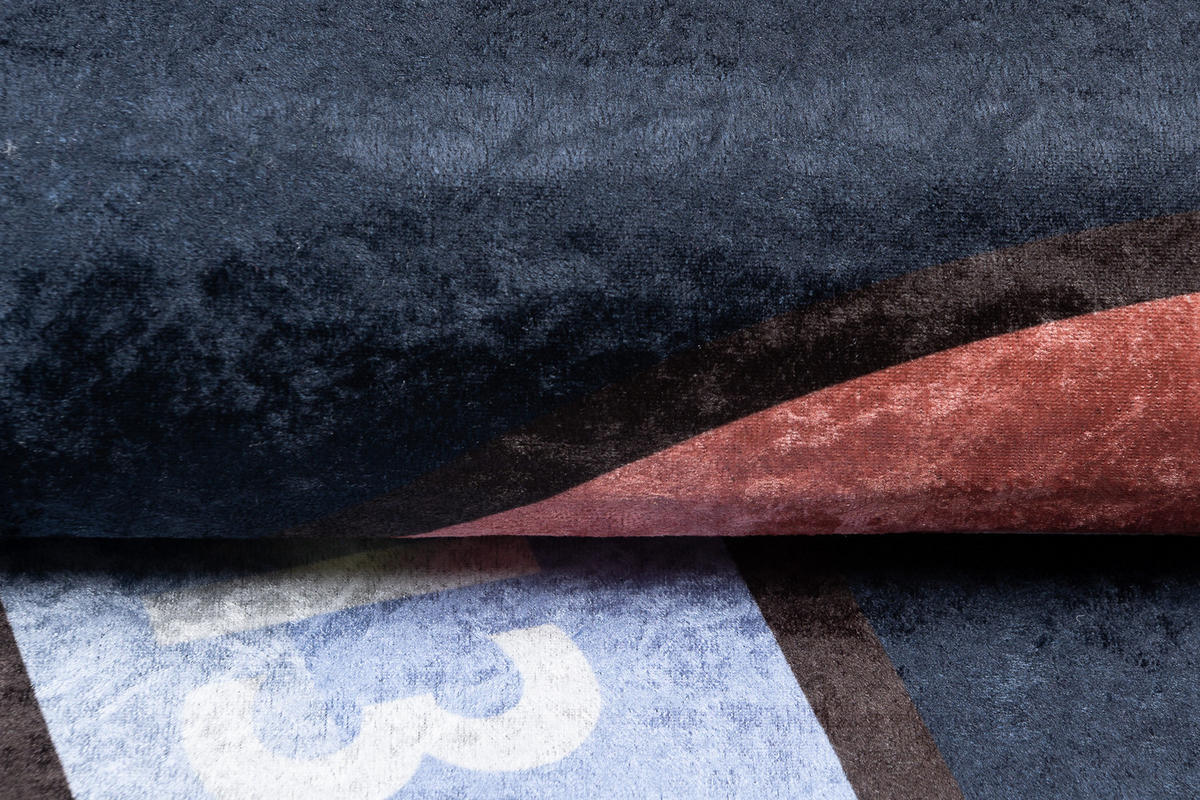 TEPPICH EMMA Dunkelblau 140/200 cm - Dunkelblau, Kunststoff (140/200cm) - Tapiso