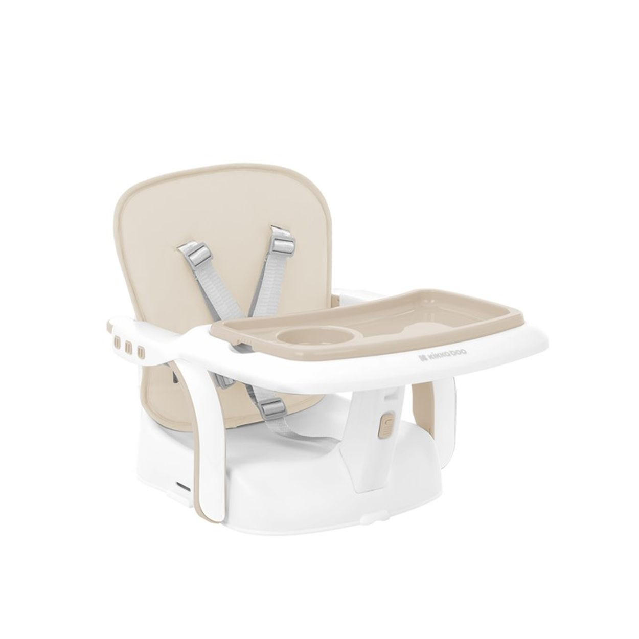 CHEWY Boostersitz Doppeltablett, Sicherheitsgurt, faltbar - Beige, Kunststoff (39/38/25cm) - Kikka boo