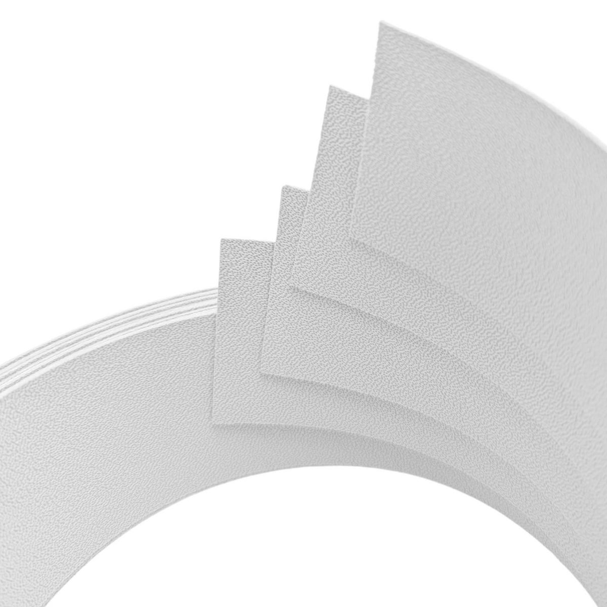 SICHTSCHUTZSTREIFEN Premium Viertel Set Weiß 2,55m - Weiß, Kunststoff (255/4.7cm) - ZAUN|ZU