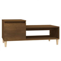 COUCHTISCH Braun Eichen-Optik 100x50x45 cm Holzwerkstoff - Braun, Holzwerkstoff (100/50/45cm) - furnicato