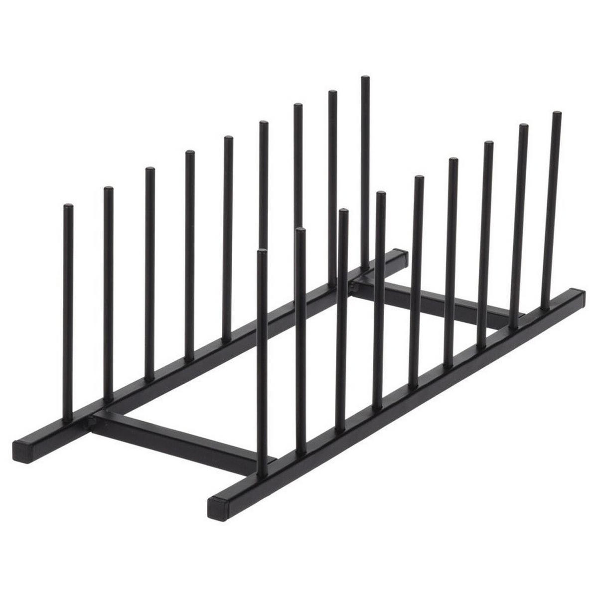 TELLERTROCKNER Basic Schwarz 34.5/12.5/12 cm Kunstoff - Schwarz, Kunststoff (12.5/12/34.5cm) - Mondex