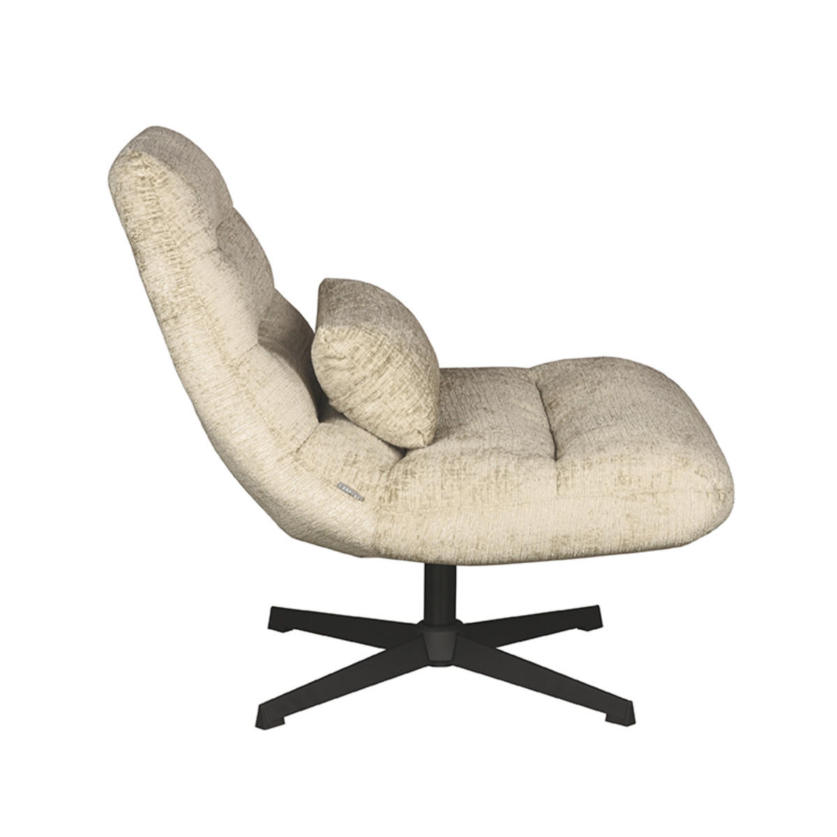 SESSEL Nox Beige 62/77/53 cm - Beige, Textil (77/53/62cm) - LABEL51