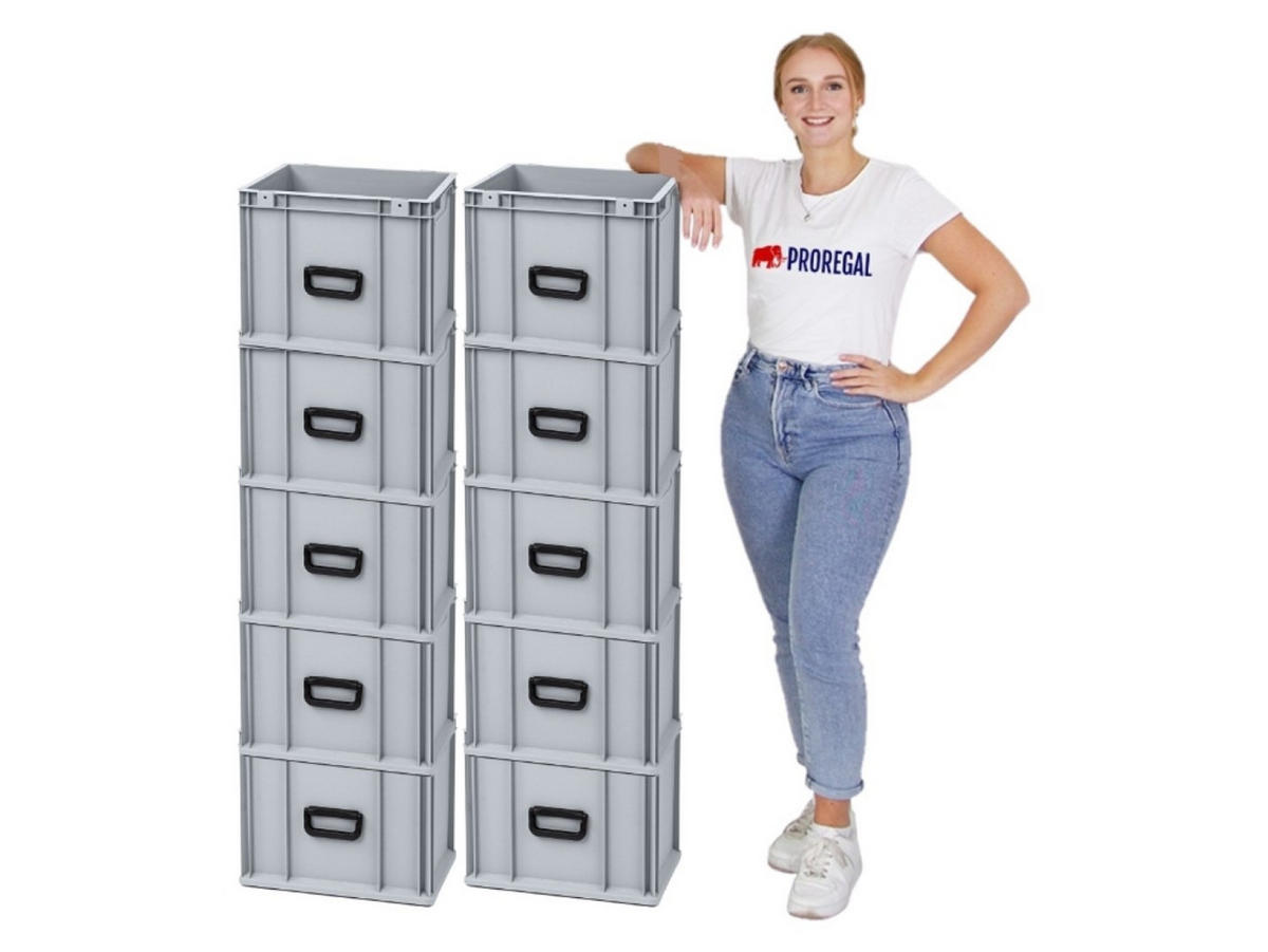 EUROBOX Nextgen Portable Uno 32x30x40cm 30 Liter - Grau, Kunststoff (30/32/40cm) - PROREGAL