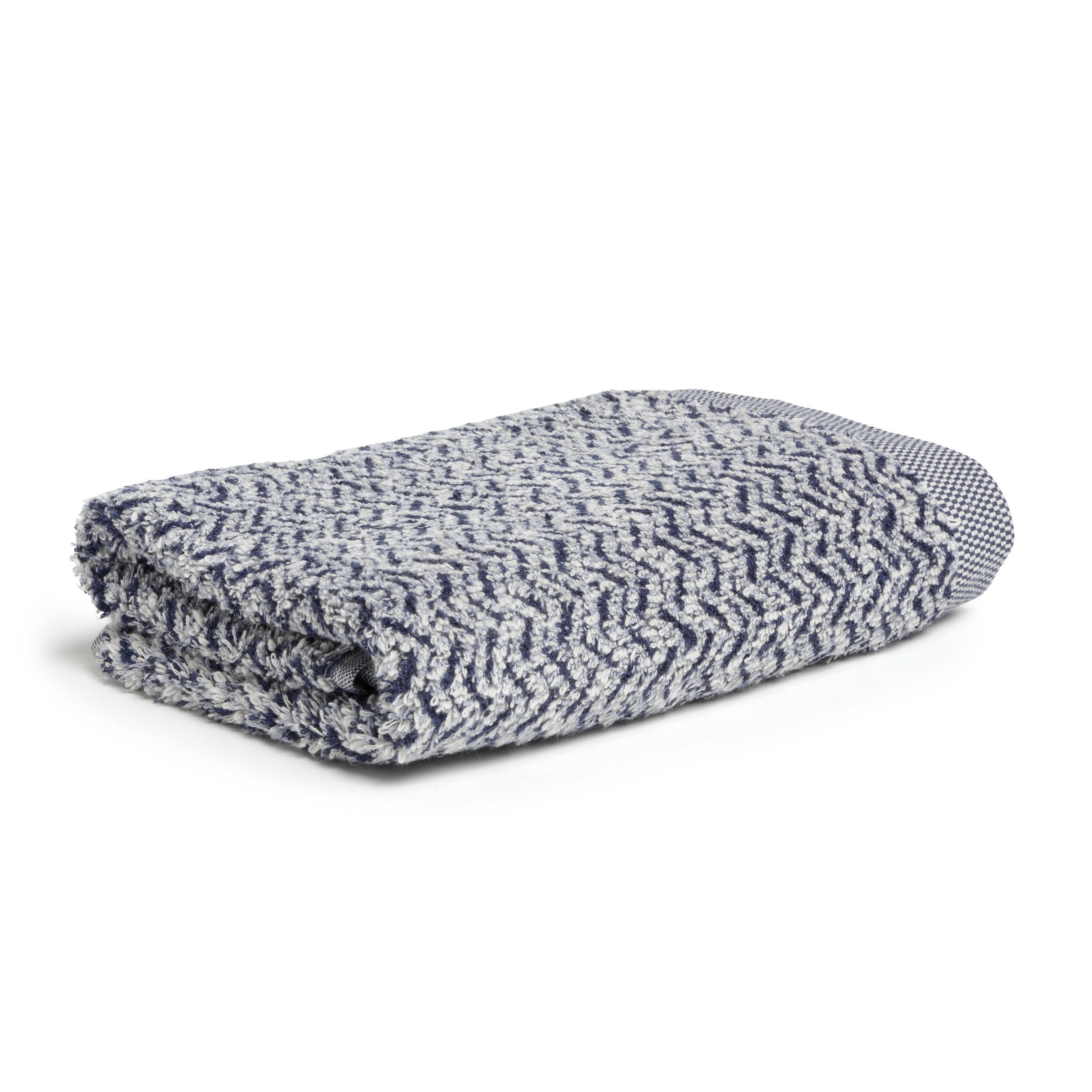 HANDTUCH BROOKLYN - Naturfarben/Dunkelblau, Textil (50/100cm) - MÖVE