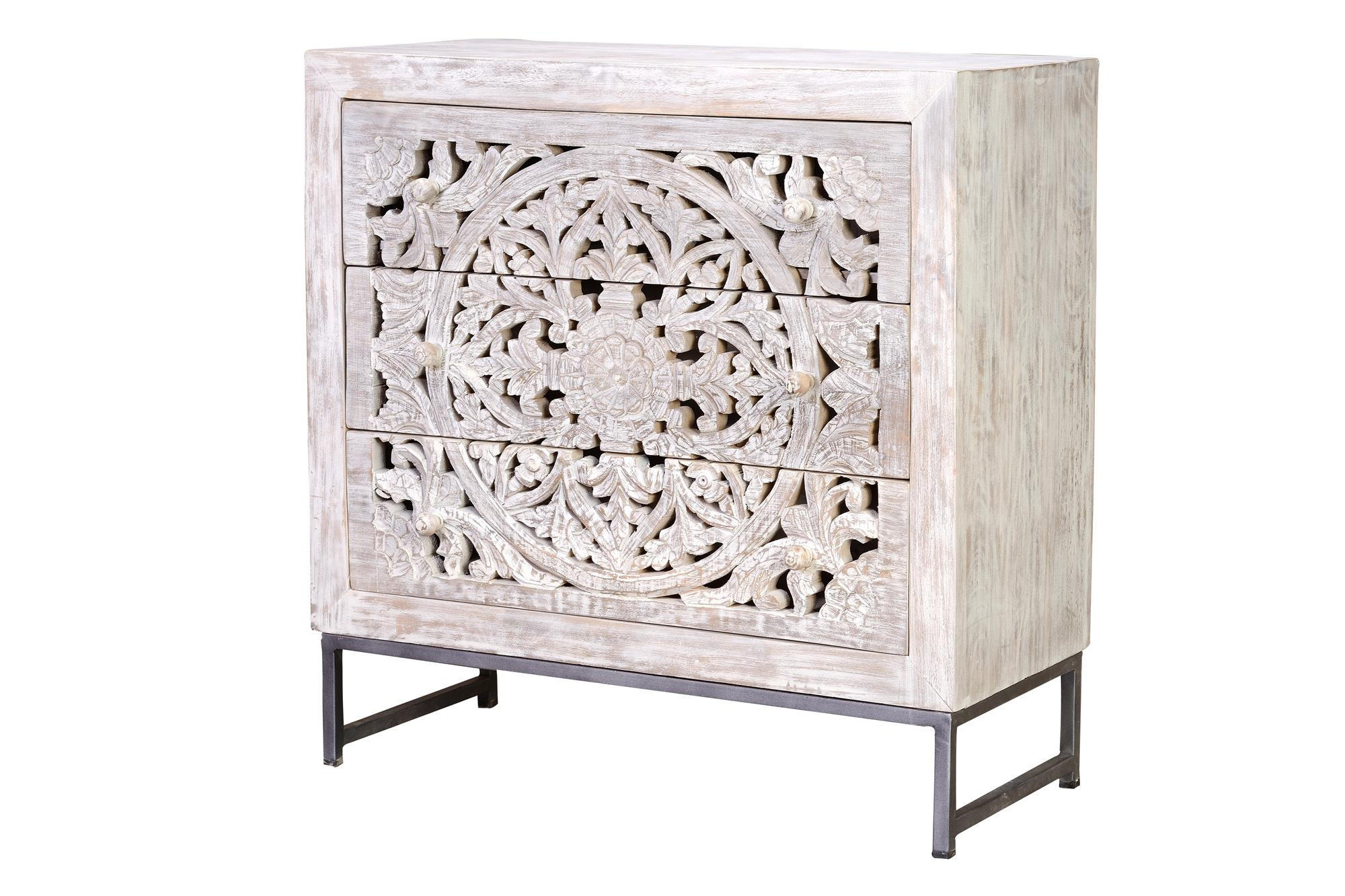 Giner y Colomer Sideboard Perlmutt 35x81x80 cm