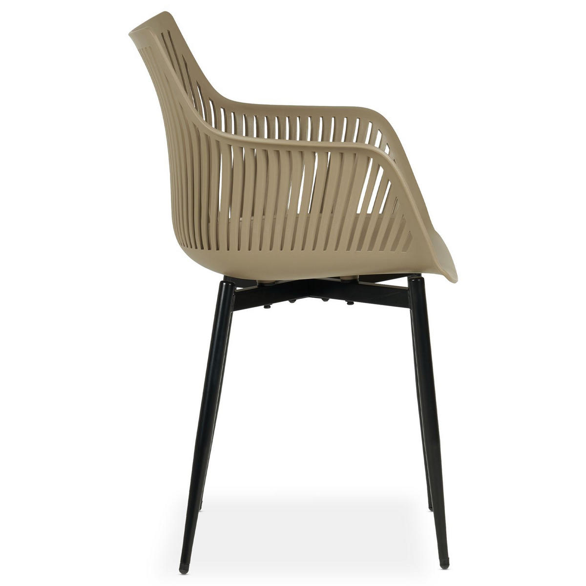 GARTENSTÜHLE VIOLETTA 4ER-SET - Champagner, Textil (55/86/53cm) - IDIMEX