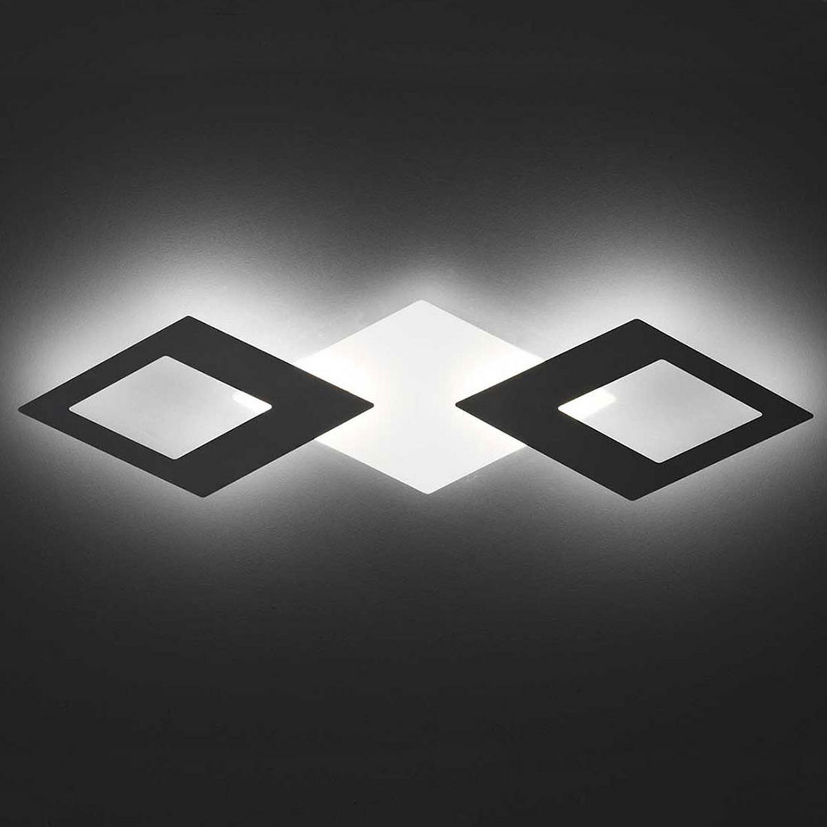 LED WANDLEUCHTE MORTEN Metall Silber - Silberfarben, Metall (67/17/6cm) - Wofi