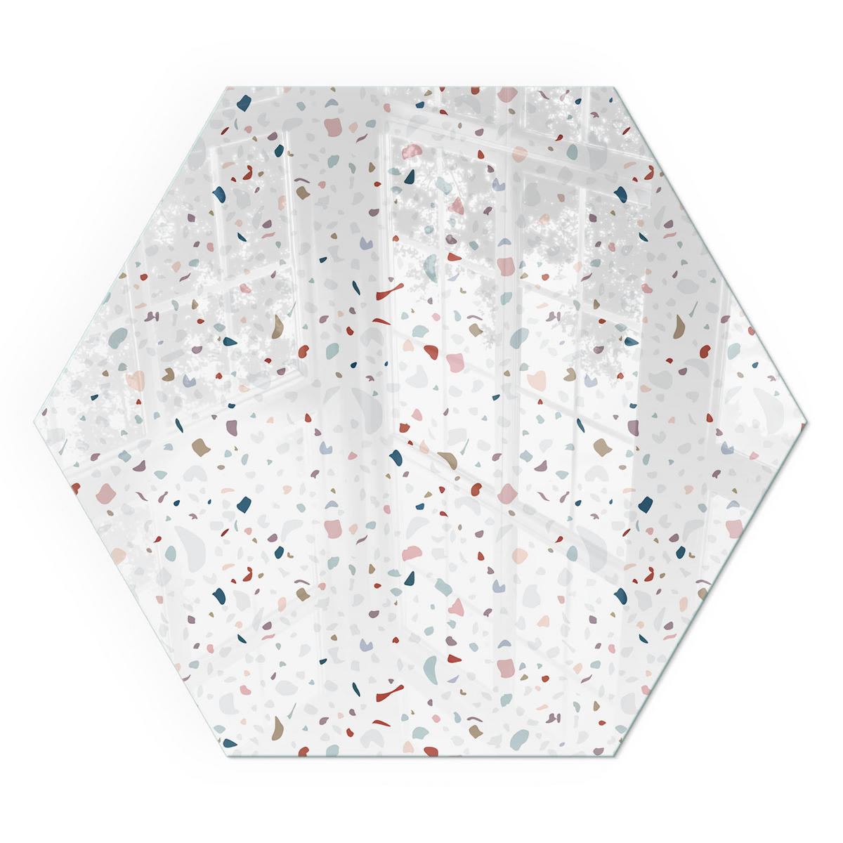 GLASPLATTE für Kamin h40 cm - Weiß, Glas (40/40/0.4cm) - TULUP