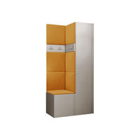 GARDEROBEN-SET Orion XXIV - Kaschmir/Orange, Holzwerkstoff/Kunststoff (82/186/46cm) - MIRJAN24