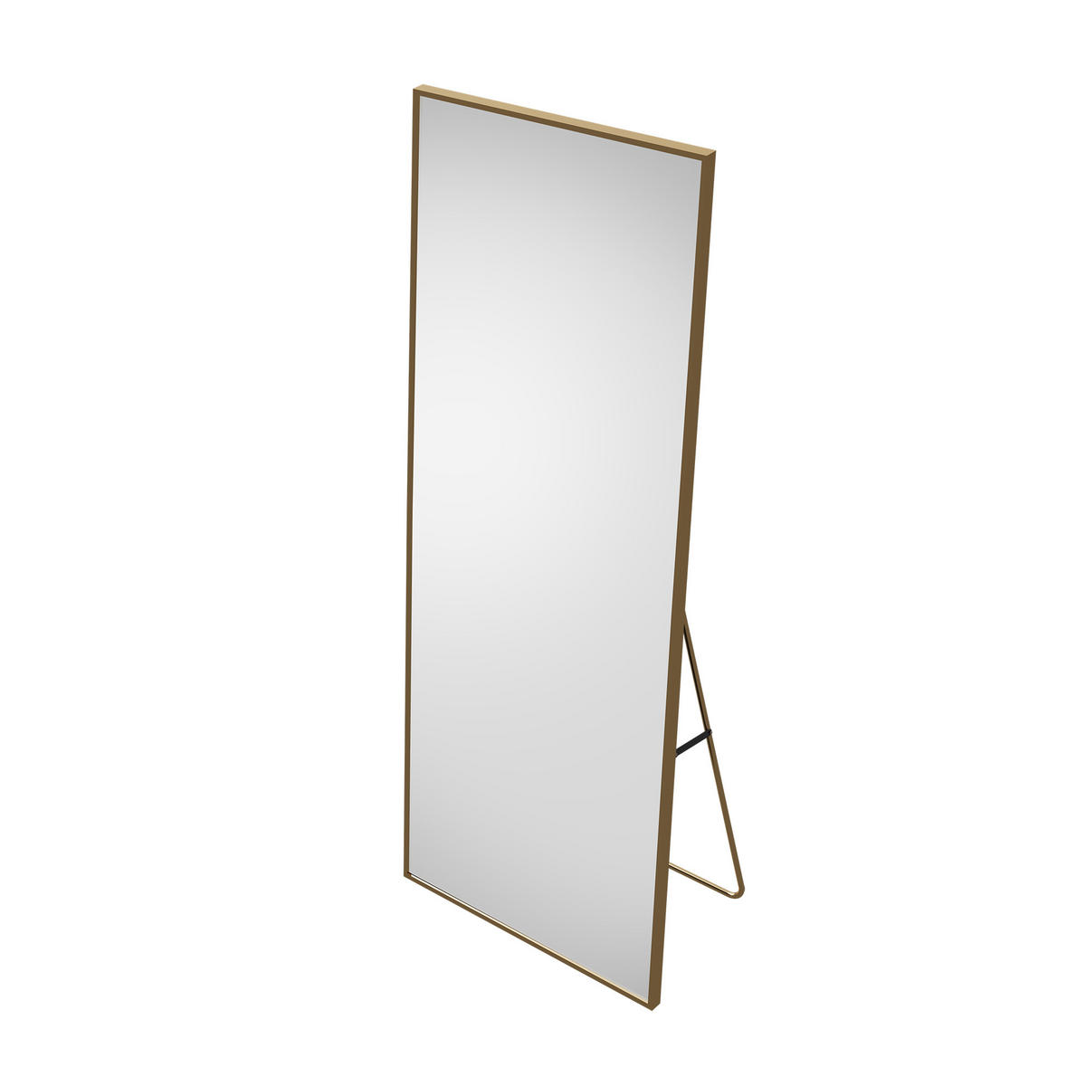 STANDSPIEGEL Ganzkörperspiegel,177 x 77 cm, freistehend/wandmontiert, Ankleidespiegel, goldfarben - Goldfarben, Glas (77/177/3cm) - WoodenAura