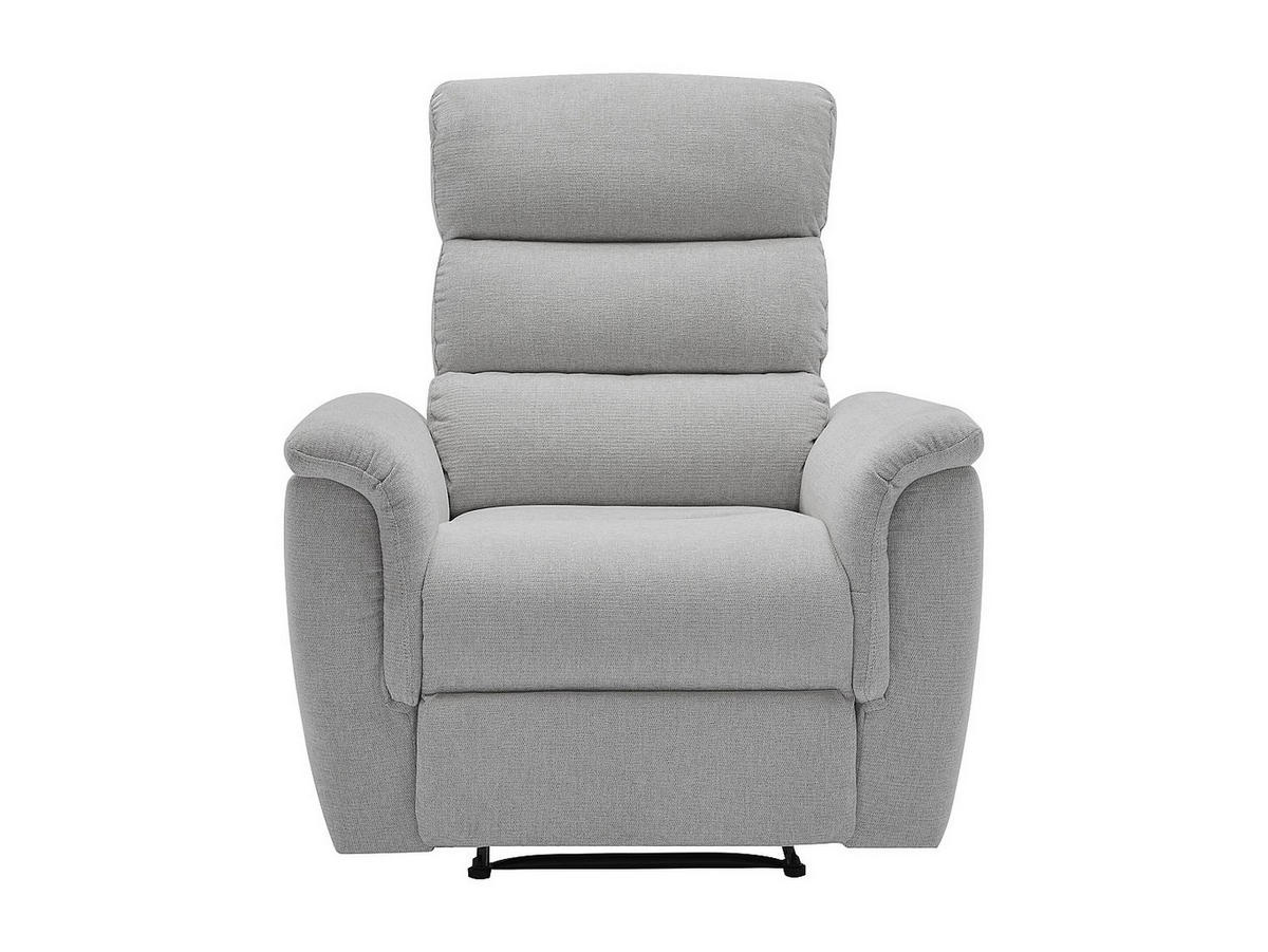 RELAXSESSEL elektrisch - Stoff - Hellgrau - CARTASIA - Hellgrau, Textil (95/104/94cm) - Vente-Unique