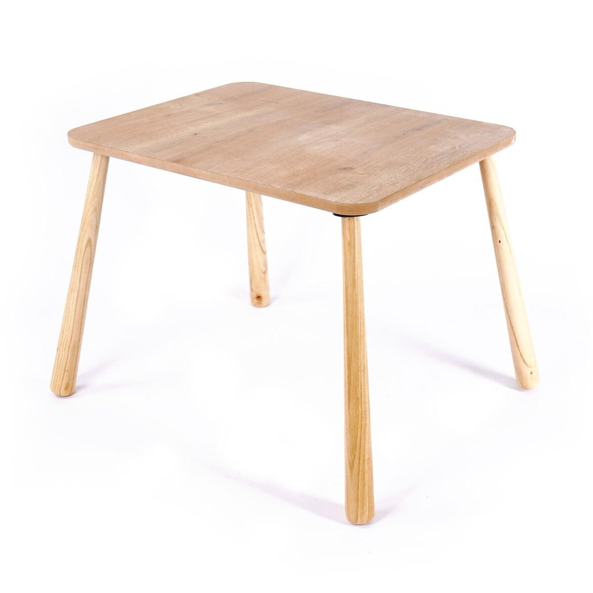 KINDERTISCH mit massivholzbeinen 60/45/48 cm - Eichefarben, Holzwerkstoff (60/48/46cm) - Calicosy
