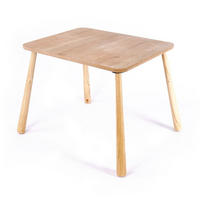 KINDERTISCH mit massivholzbeinen 60/45/48 cm - Eichefarben, Holzwerkstoff (60/48/46cm) - Calicosy