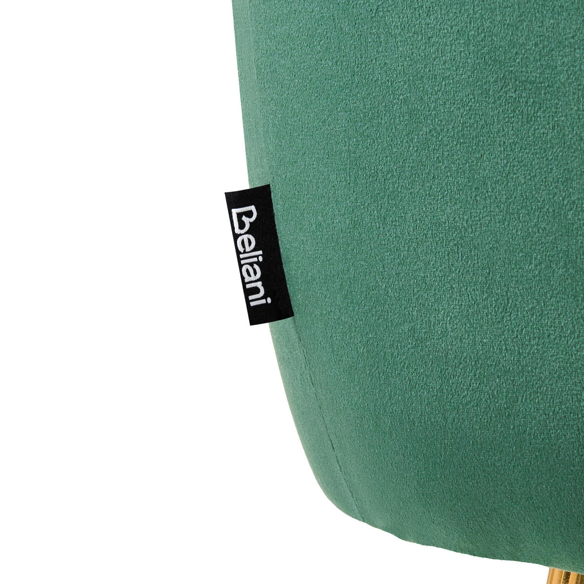 SESSEL Samtstoff Grün Laconia - Grün, Textil/Metall (85/72/62cm) - Beliani