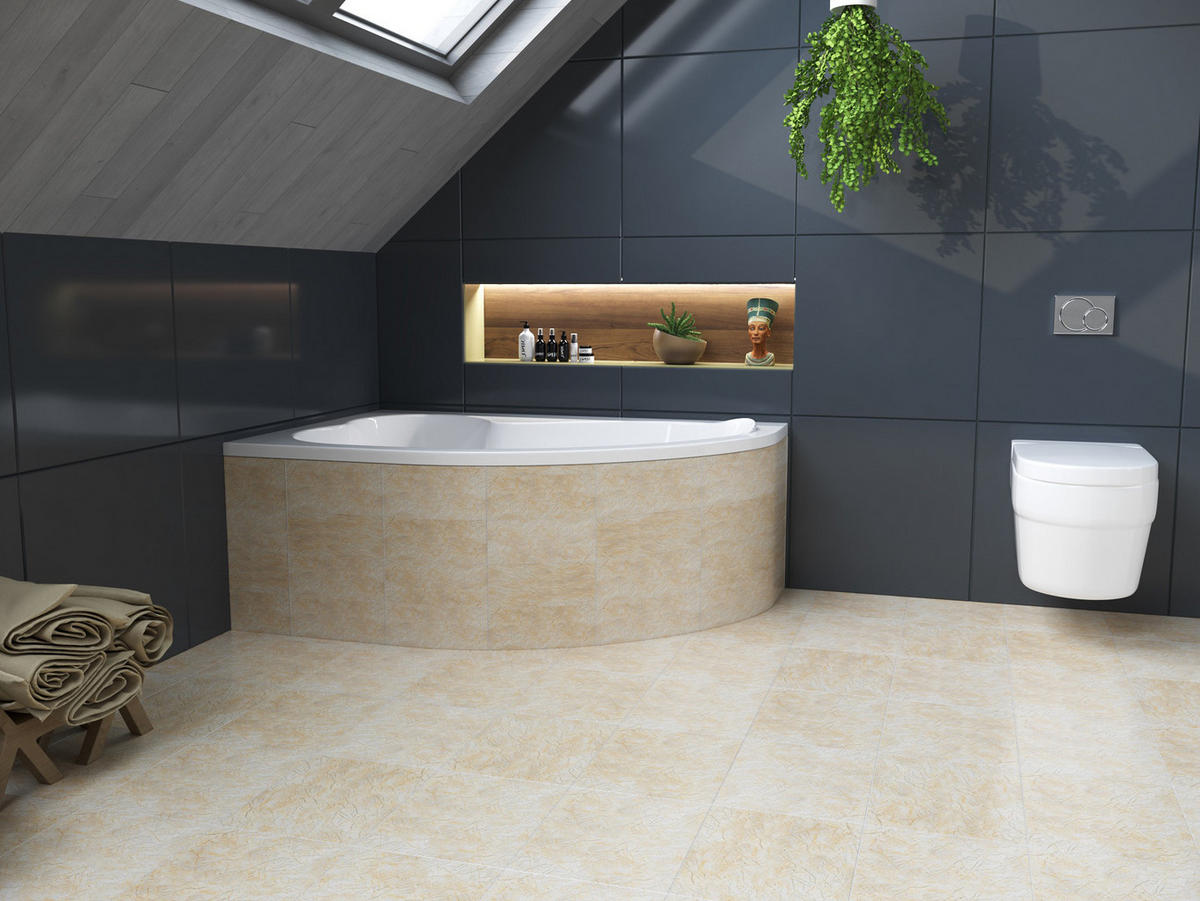 BADEWANNE Eckwanne MEGA 160/105 Links mit Styro Ablauf Füße - Weiß, Kunststoff (105/60/160cm) - bad land