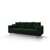 SOFA KRISTI mit Schlaffunktion ITAKA 10 Sofa mit Stauraum - Grün, Textil (90/87/230cm) - Bedante