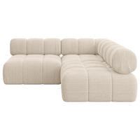 ECKSOFA modulares Sofa Samaro-L1 - 190x190x70 cm Beige Cord - Beige, Holzwerkstoff/Textil (190/190cm) - ALTDECOR