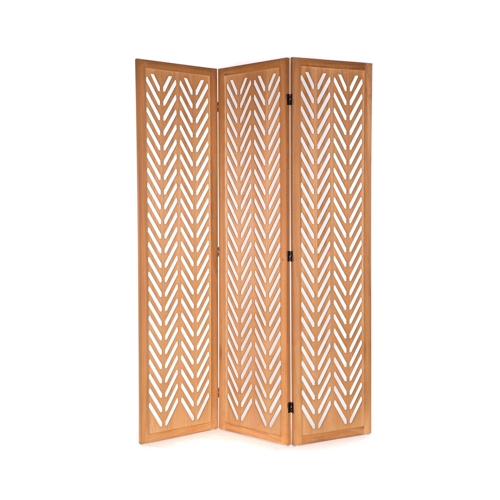RAUMTEILER Mantra 3-tlg. Holz - Naturfarben, Holz (120/170/2cm) - CREEDWOOD