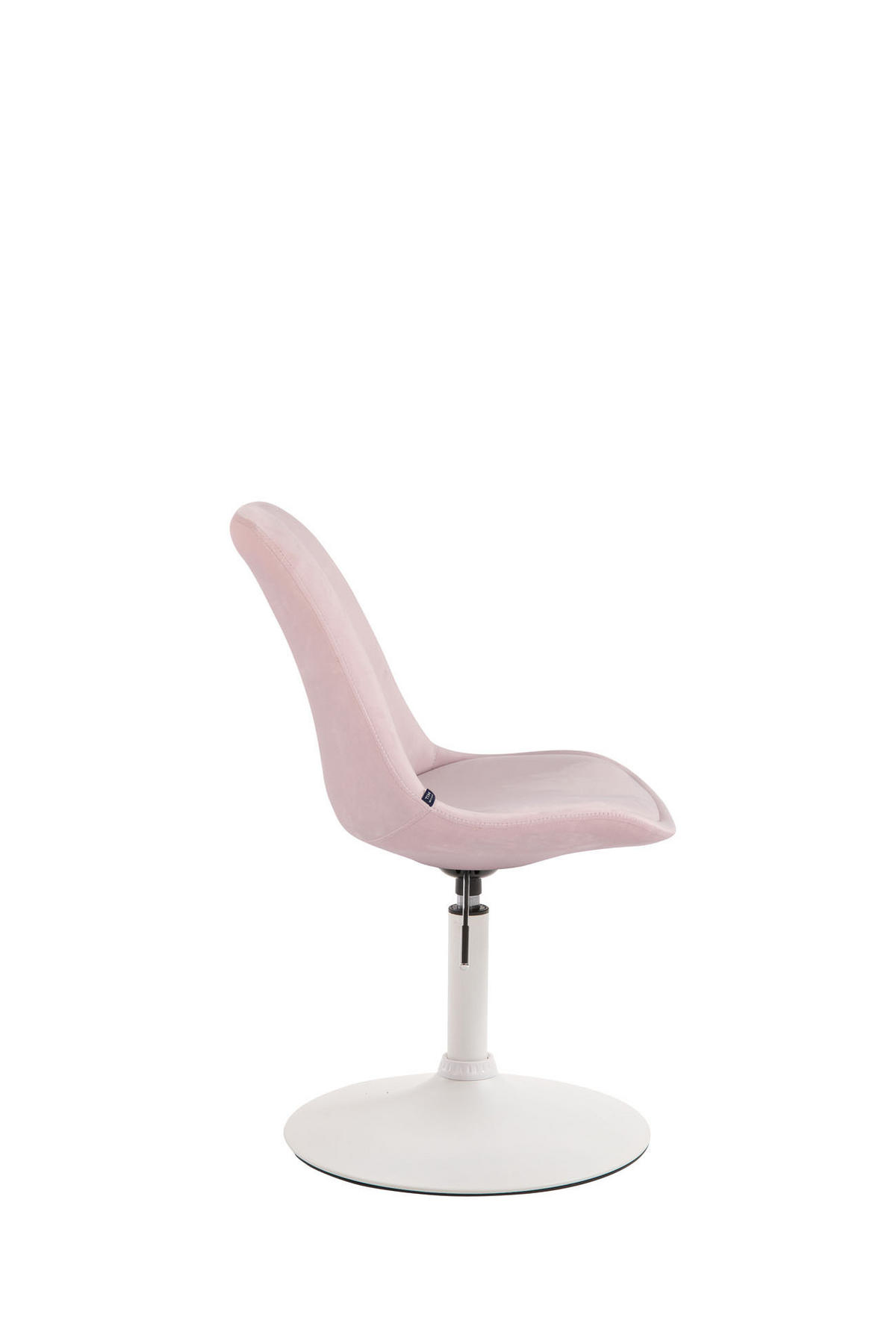 ESSZIMMERSTUHL Samt pink - Pink/Weiß, Textil/Metall (48/76/57cm) - CLP