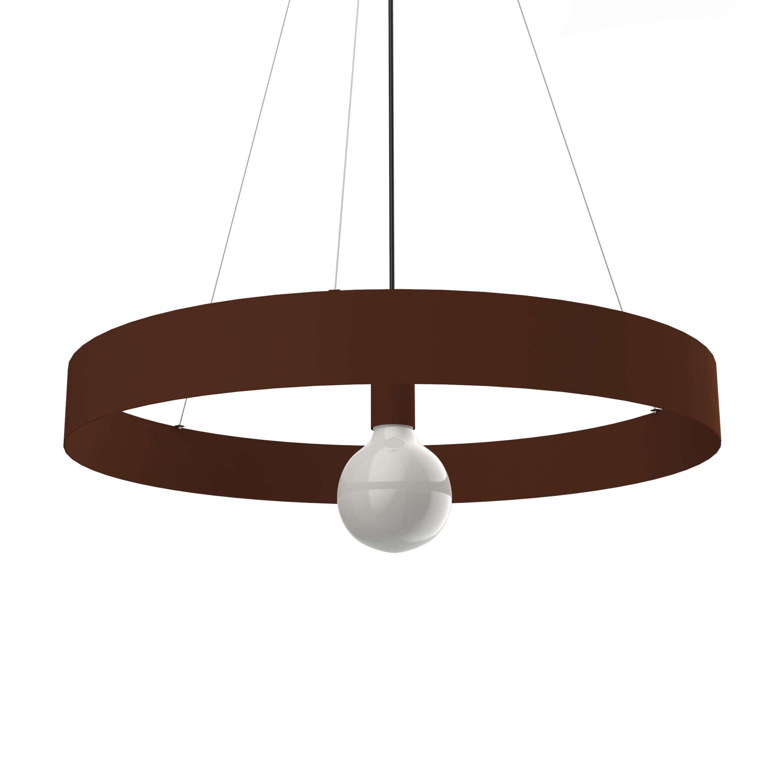 HÄNGELEUCHTE - Dunkelbraun, Metall (60/60/6cm) - Lumicom