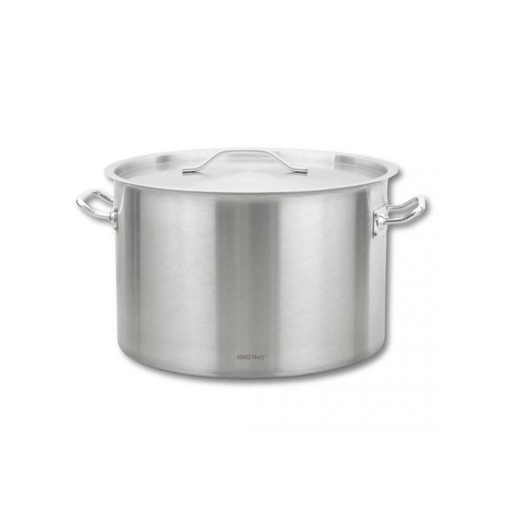 TOPF Silber 45/45/28 cm KH2027 - Silberfarben, Metall (45cm) - Kinghoff 