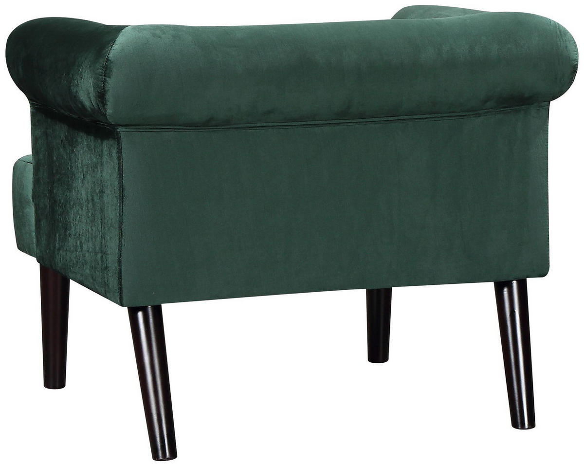 SESSEL Charlie Samt Grün - Grün, Textil (86/70/74cm) - ATLANTIC home collection