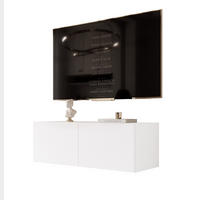TV-LOWBOARD weiß matt, hängend mit LED-Beleuchtung - Weiß, Holzwerkstoff (100/36/40cm) - Idohome