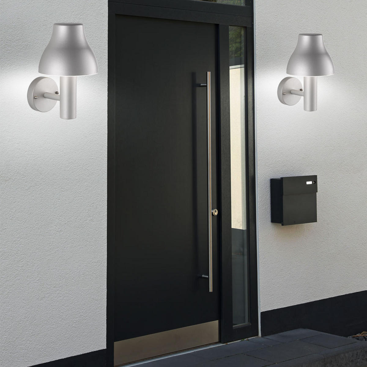 LED AUSSENLEUCHTE ALU Grau - Anthrazit, Metall (21.4/18/29cm) - Wofi