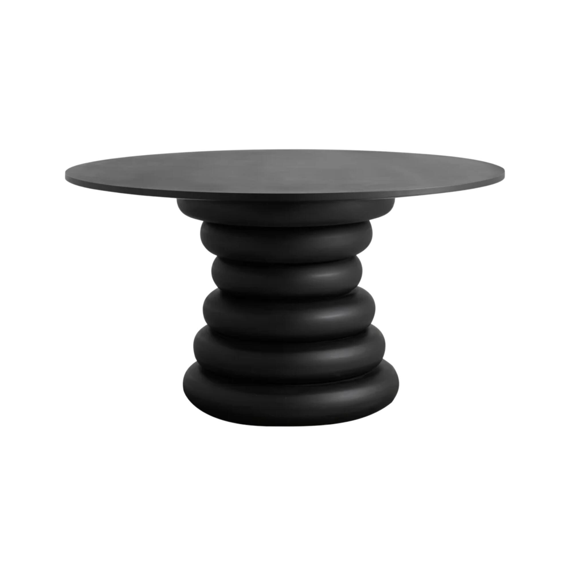 ESSTISCH YALU Schwarz 140x140x77 cm - Schwarz, Holzwerkstoff (140/140/77cm) - FURNLUX