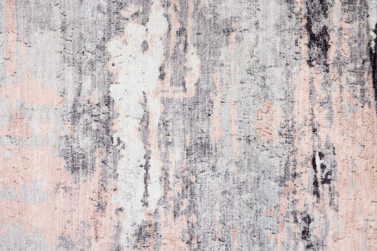 BADTEPPICH Ariella Grau 60x100 cm - Rosa, Textil (60/100cm) - Gino Falcone